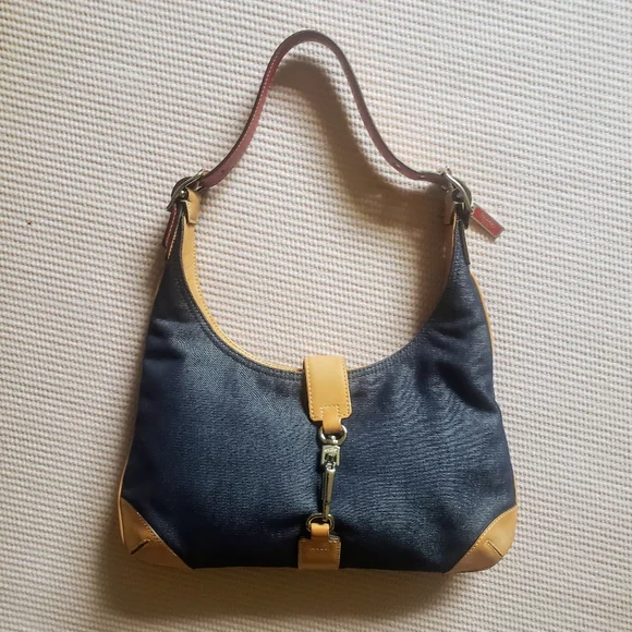 SOLD - COACH Vintage  Y2K  Hampton Hobo Purse - Denim - Picture 3 of 13